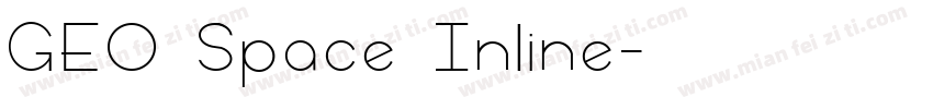 GEO Space Inline字体转换